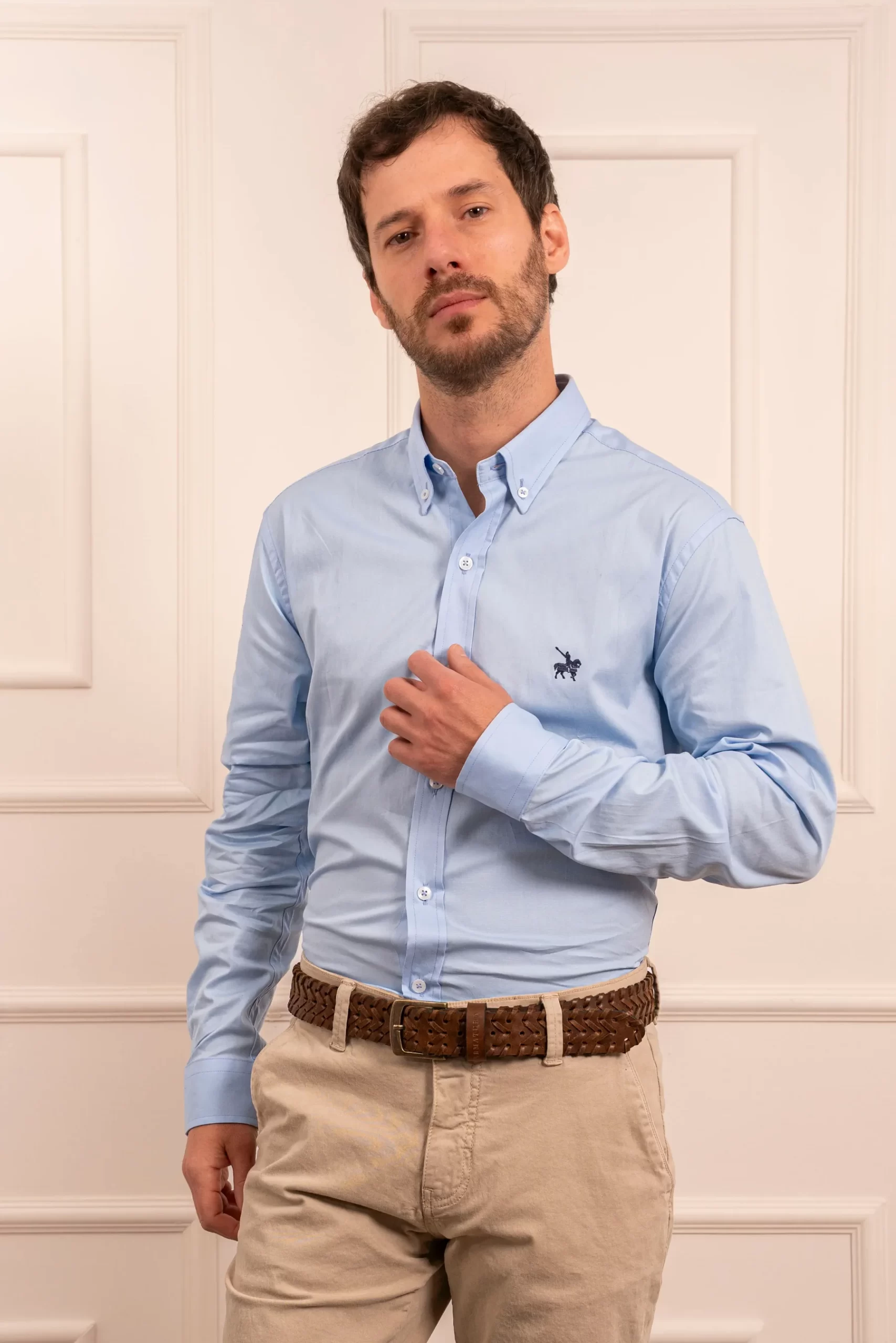 Camisa Comfort Hombre Azul clara